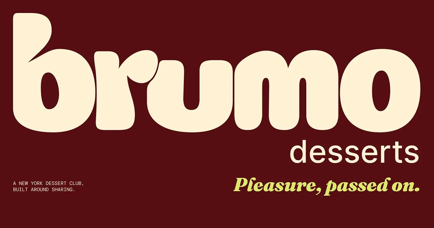 Behance 设计精选 | BRUMO — Dessert Club Branding & Packaging-多模态AI